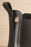 Thornbury Black Matte Ankle Rain Boots | La petite garçonne back detail