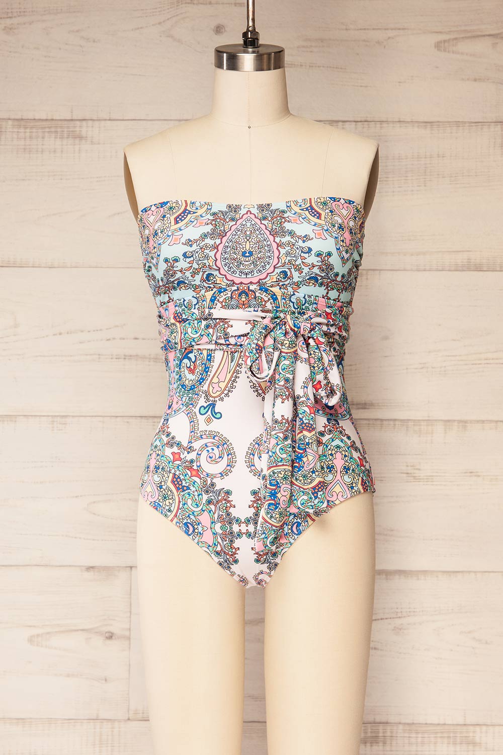 Tijuana One-piece Paisley Swimsuit | La petite garçonne front view