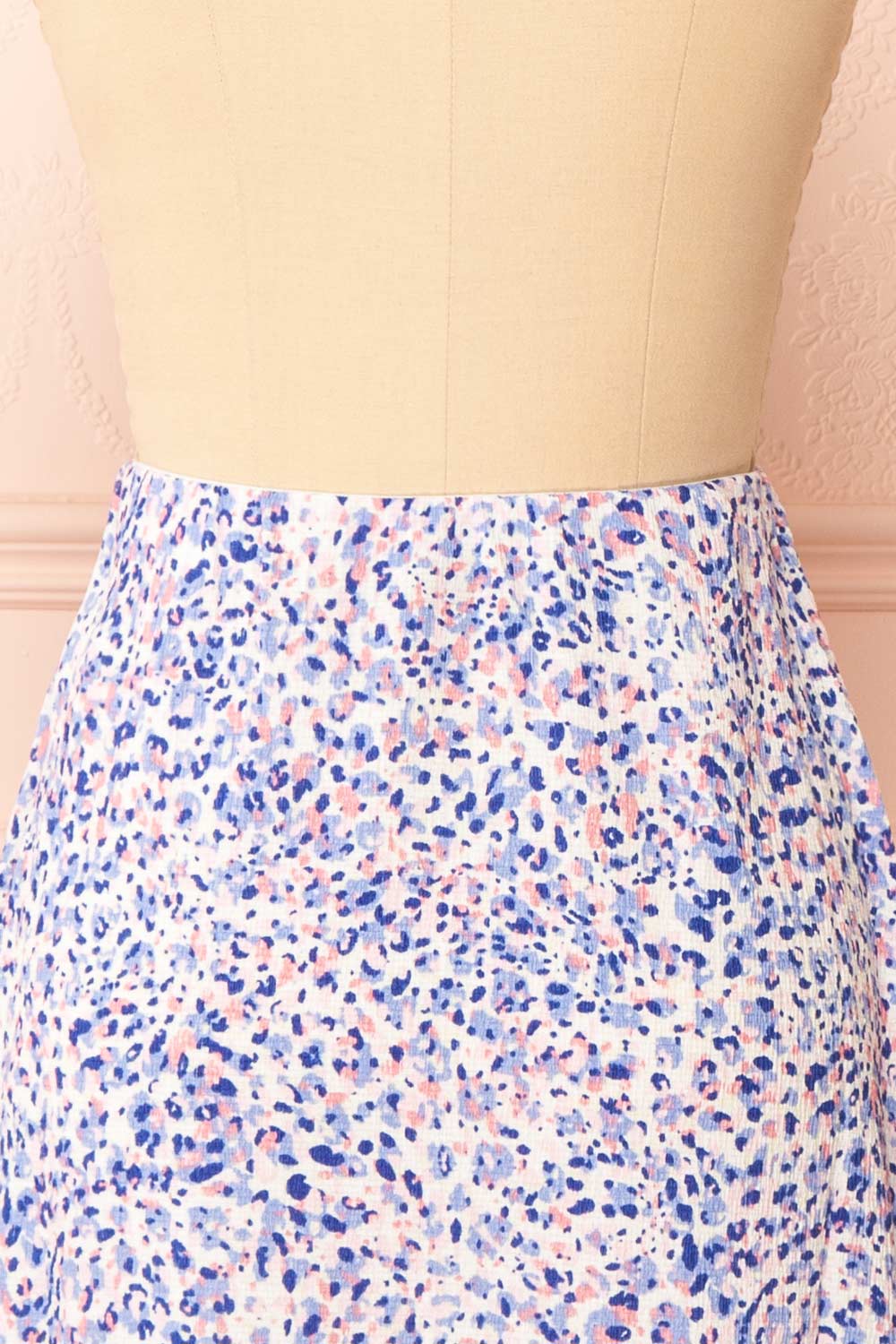 Timinelle Colourful Leopard Print Midi Skirt | Boutique 1861 back