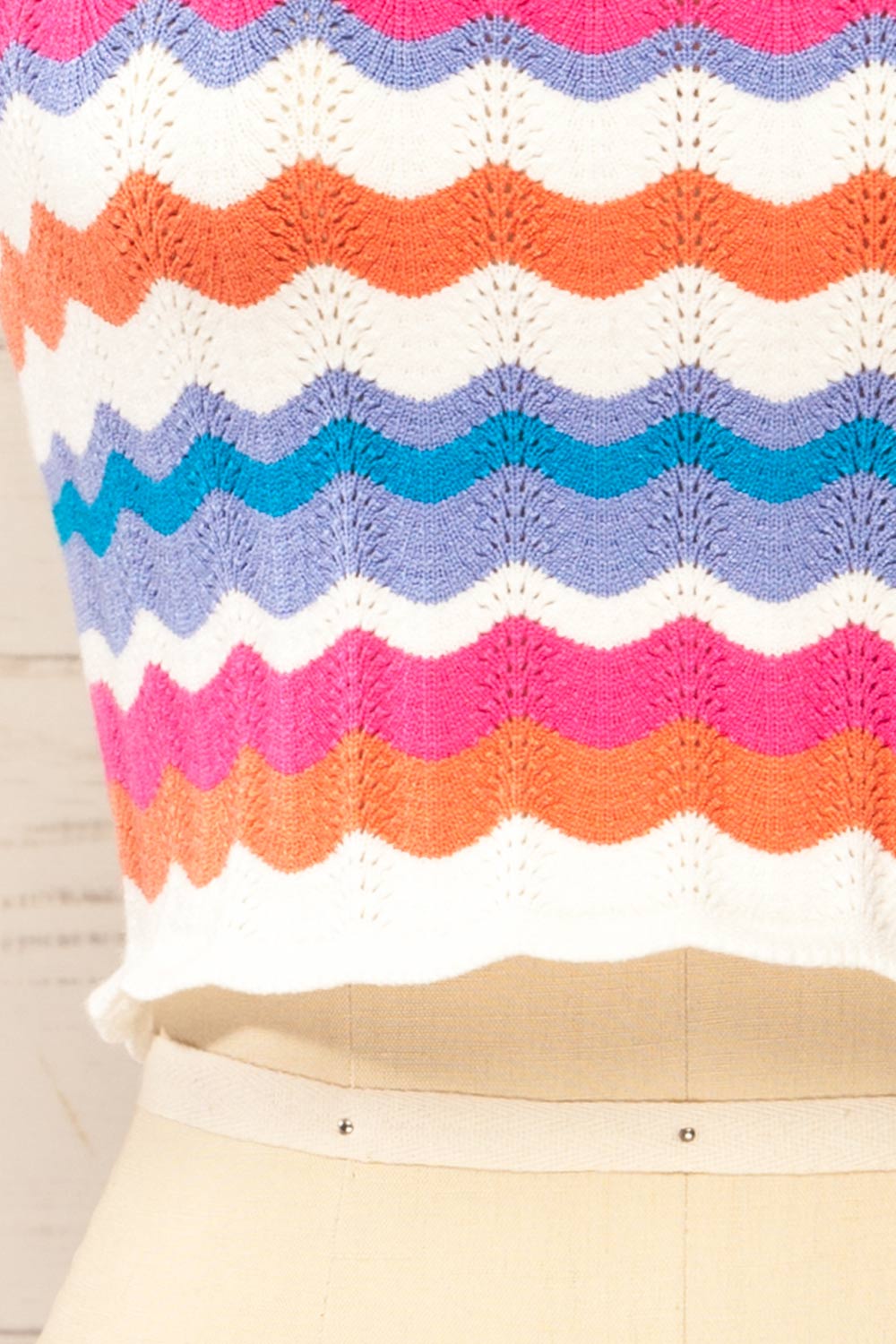 Timmins Knitted Colorful Tank Top | La petite garçonne bottom