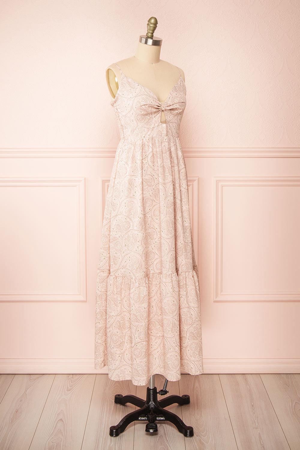 Ting Pink Paisley Maxi Dress | Boutique 1861 side view