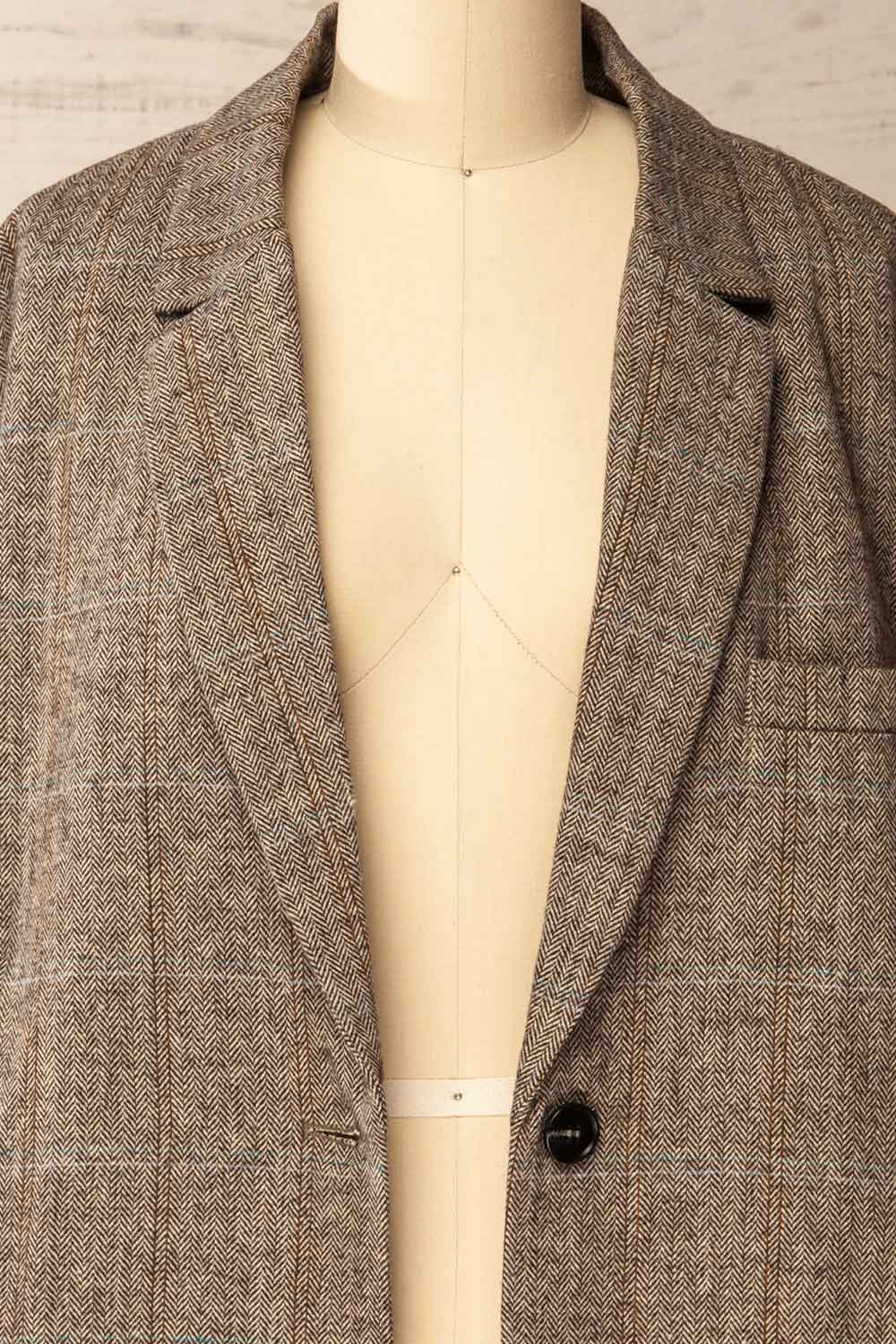 Tonota Oversized Chevron Blazer | La petite garçonne open