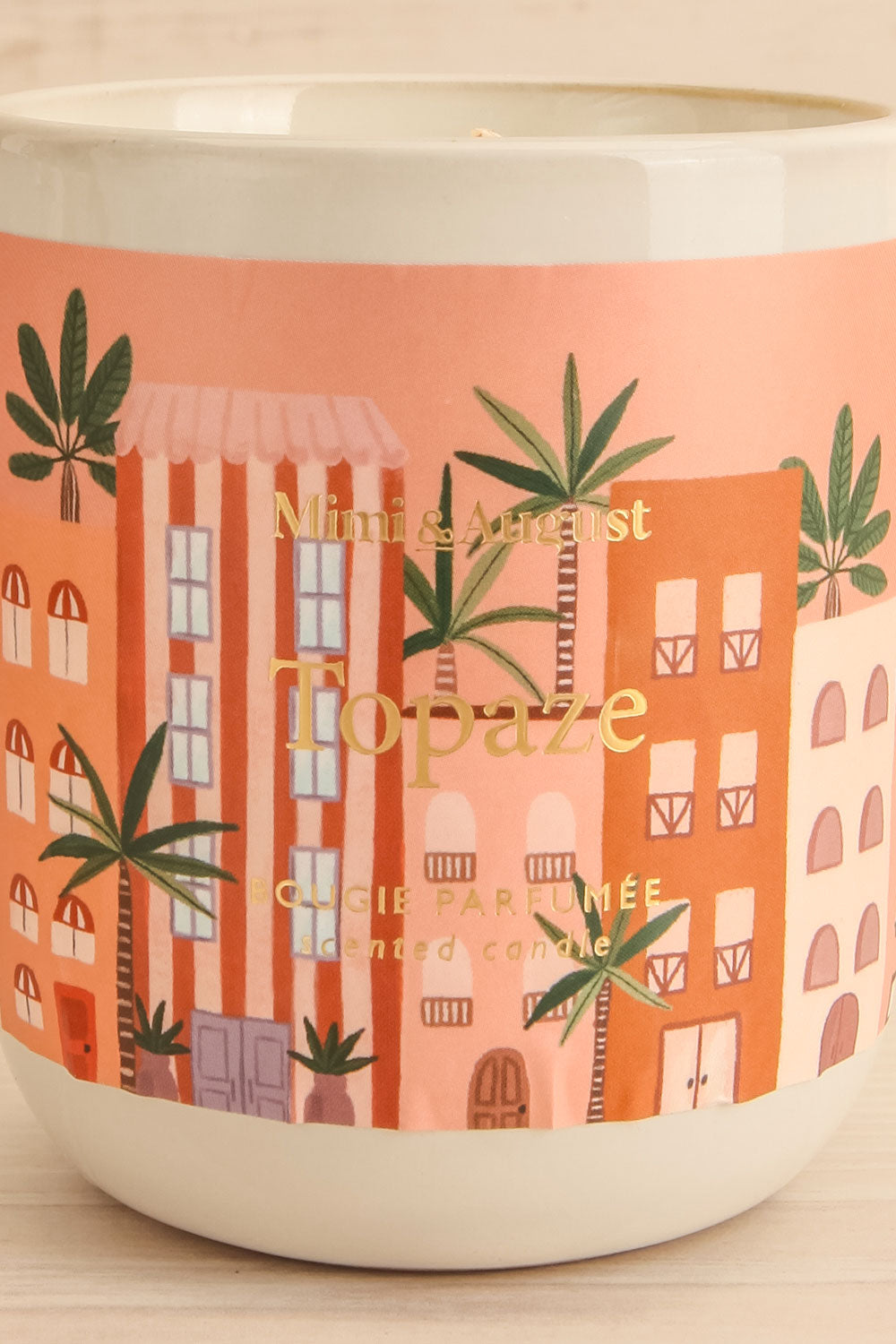 Topaze Reusable Candle | Maison garçonne close-up