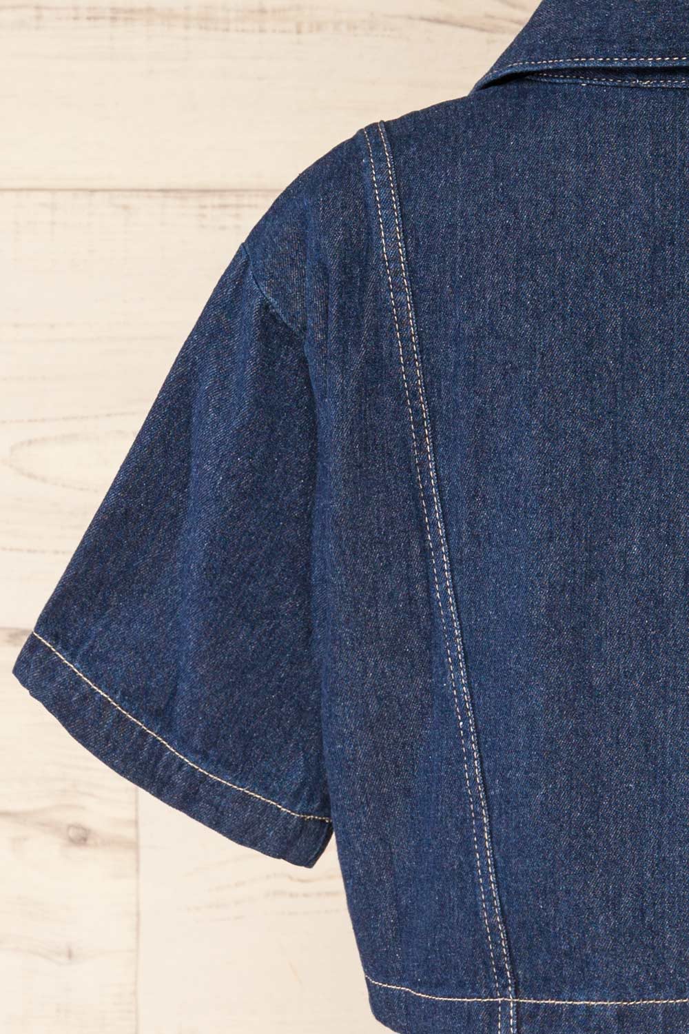 Topeka Cropped Denim Shirt | La petite garçonne back
