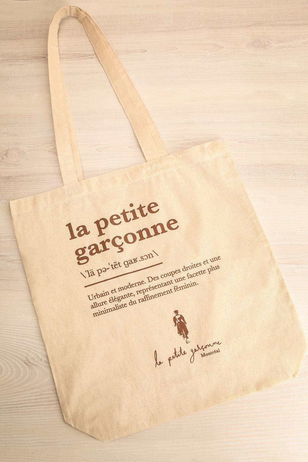 Tote Bag La Petite Garçonne Beige La petite garçonne