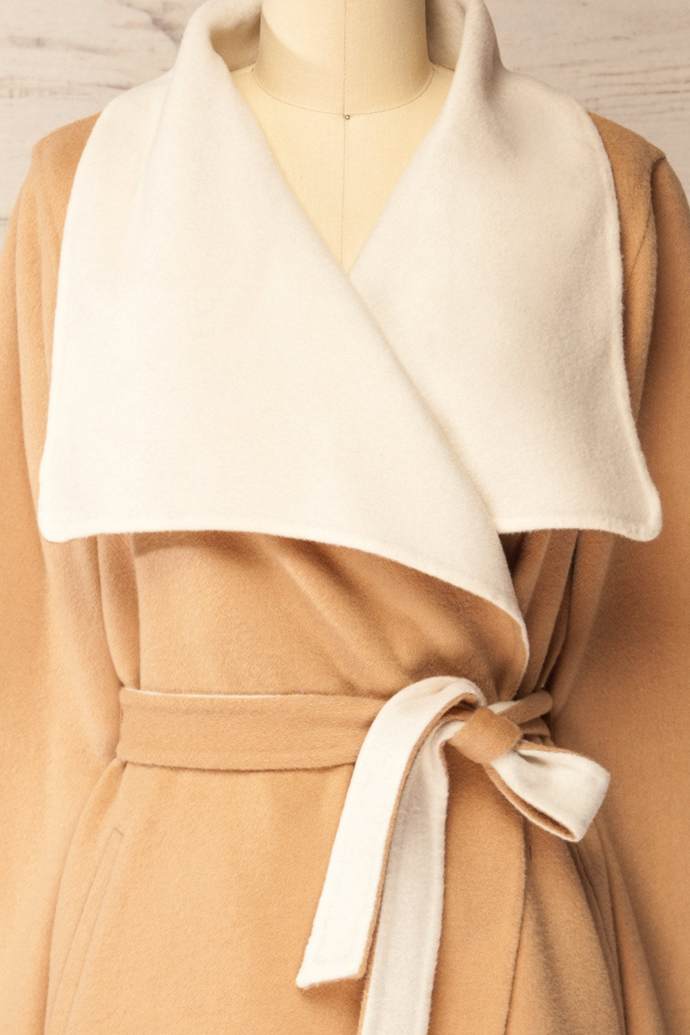 Treviso Two-Tone Wool Coat | La petite garçonne front