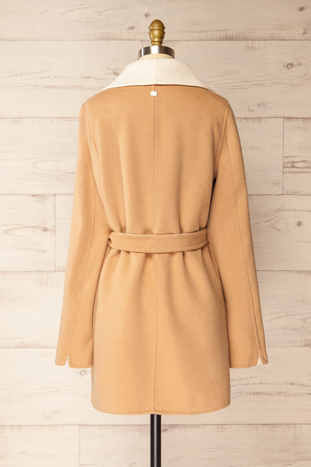 Treviso Two-Tone Wool Coat | La petite garçonne back view