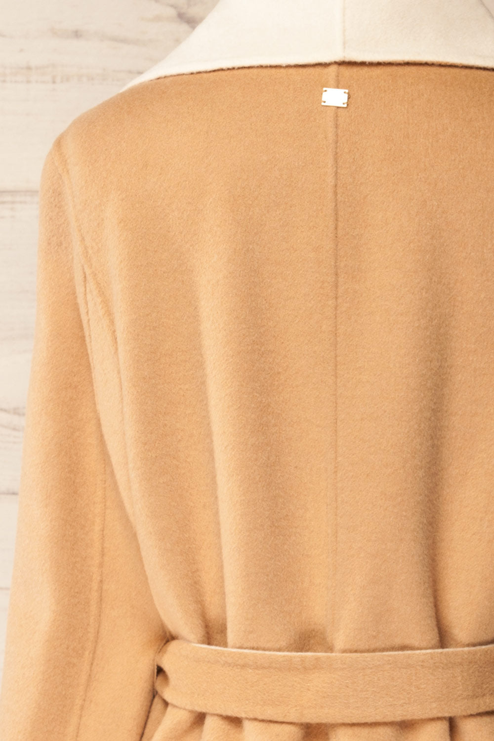 Treviso Two-Tone Wool Coat | La petite garçonne back