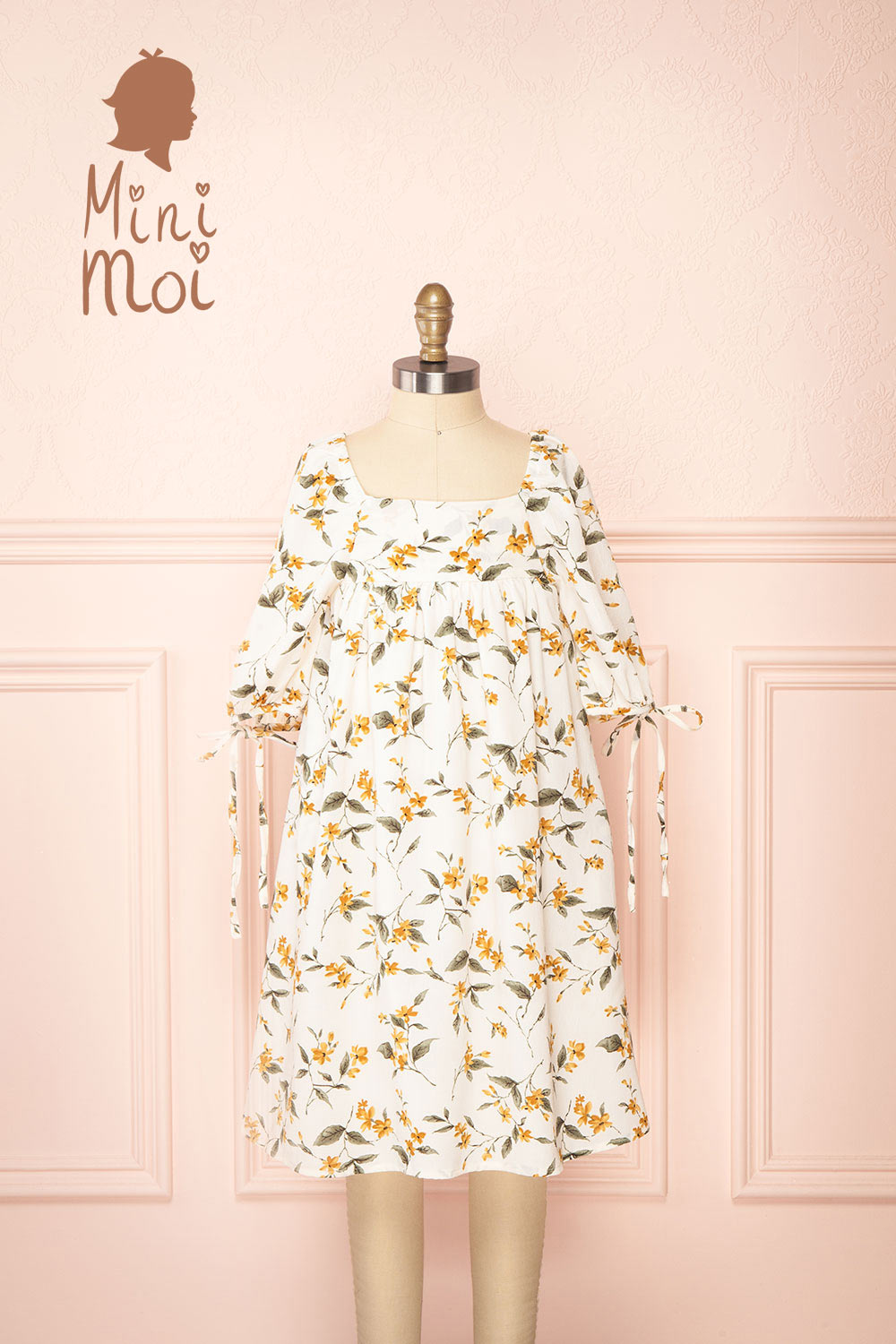 mini moi dress Tuline Mini Short Floral Babydoll Dress