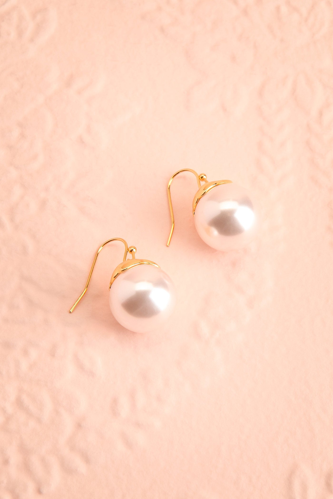 photo of Ultraviolet Gold-Tone Pearl Drop Earrings at boutique 1861