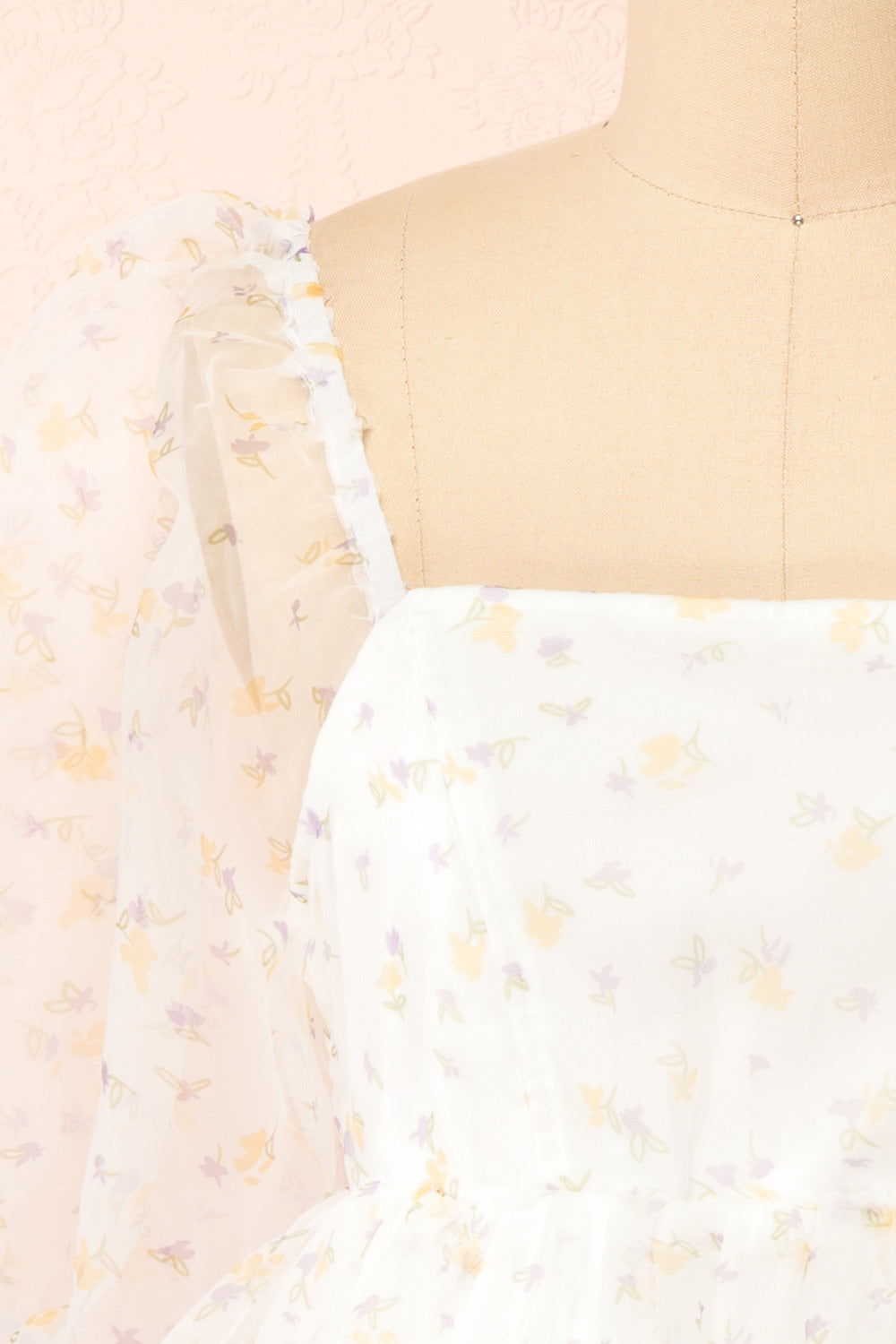 Ulysses Short Floral Babydoll Dress | Boutique 1861 front close-up