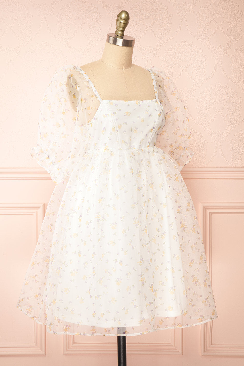 Ulysses Short Floral Babydoll Dress | Boutique 1861 side view