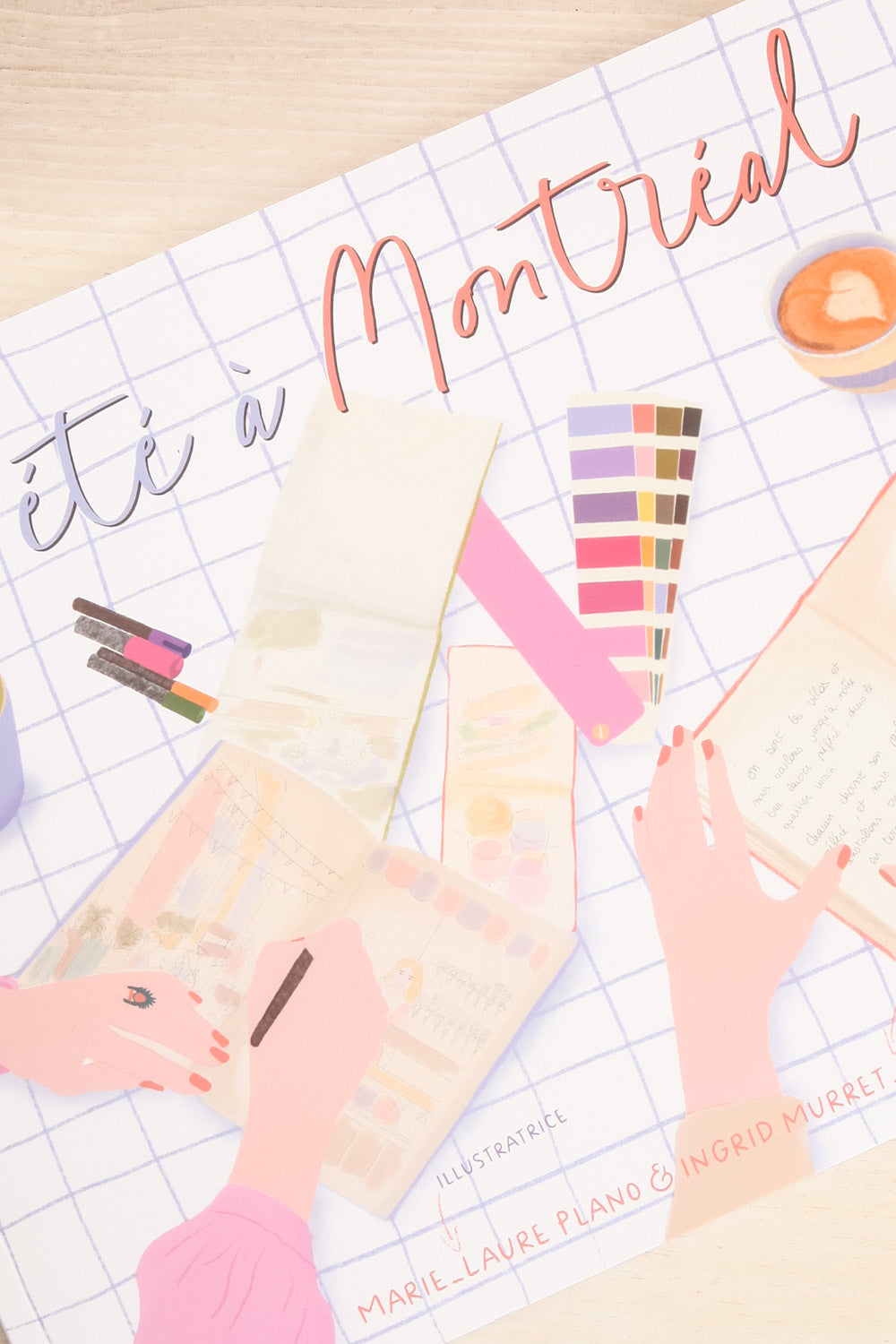 Un été à Montréal Illustrated Book | Maison garçonne close-up