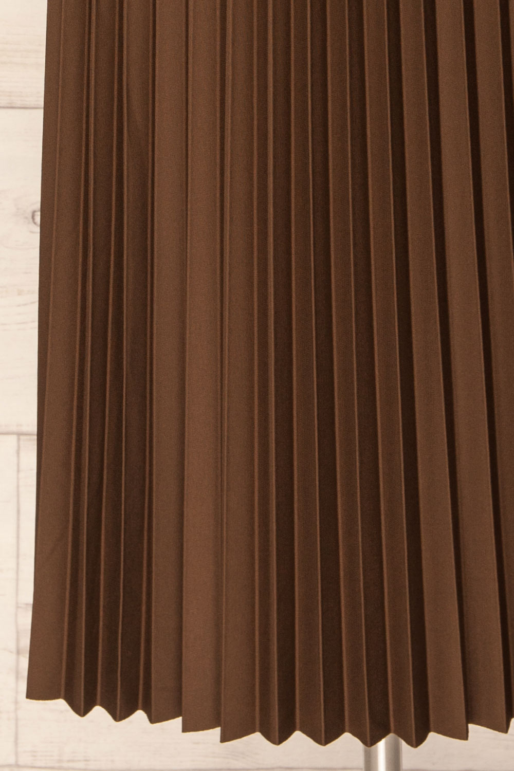 Vaduz Brown Pleated Maxi Skirt | La petite garçonne bottom