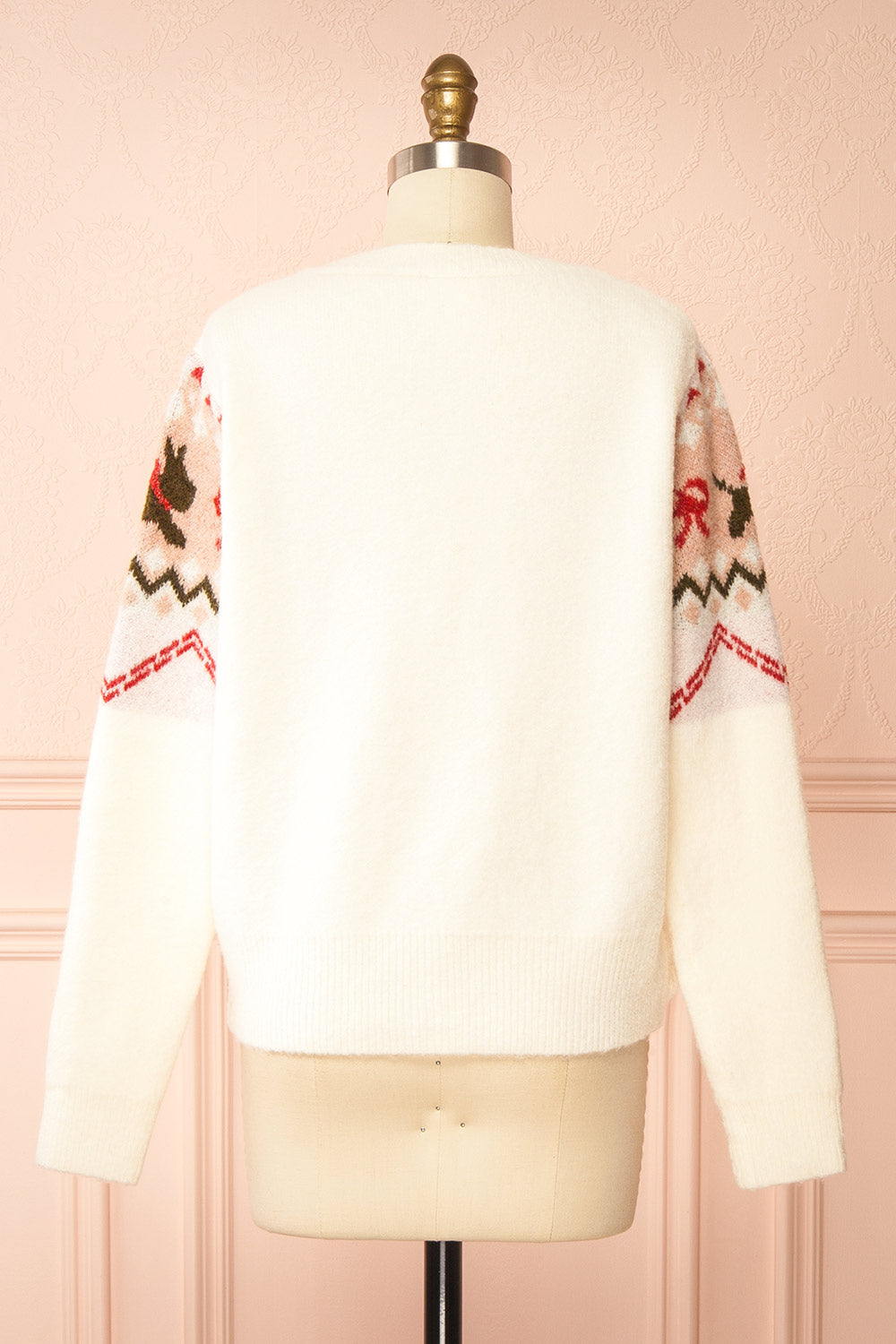 Vaelienne Fuzzy Christmas Cardigan | Boutique 1861 back view