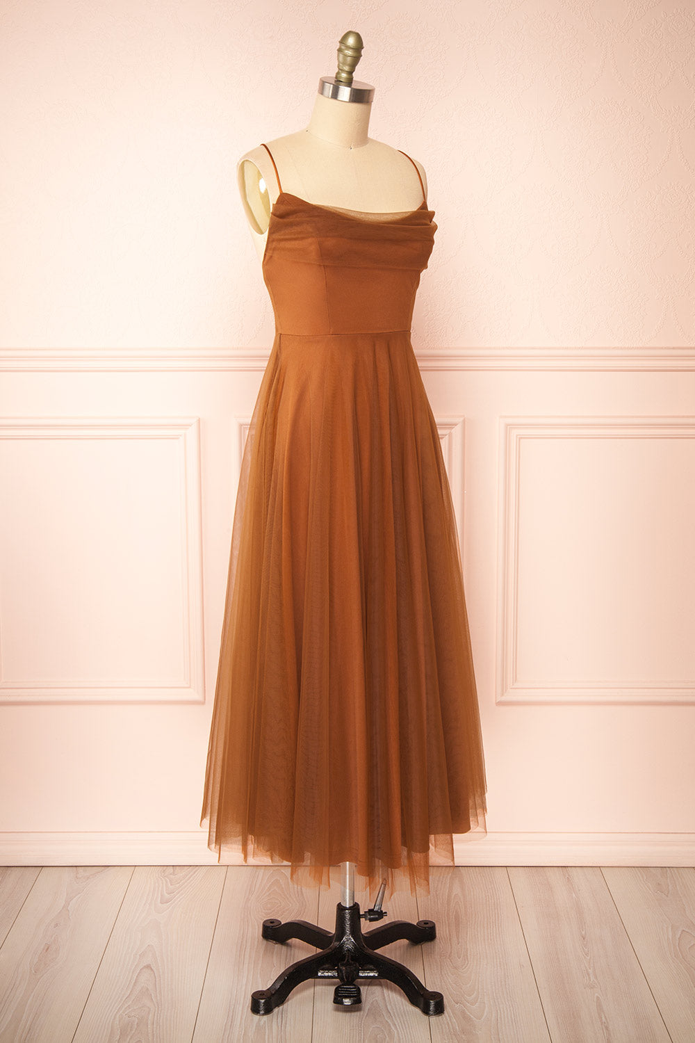 Valerie Brown | A-line Tulle Midi Dress