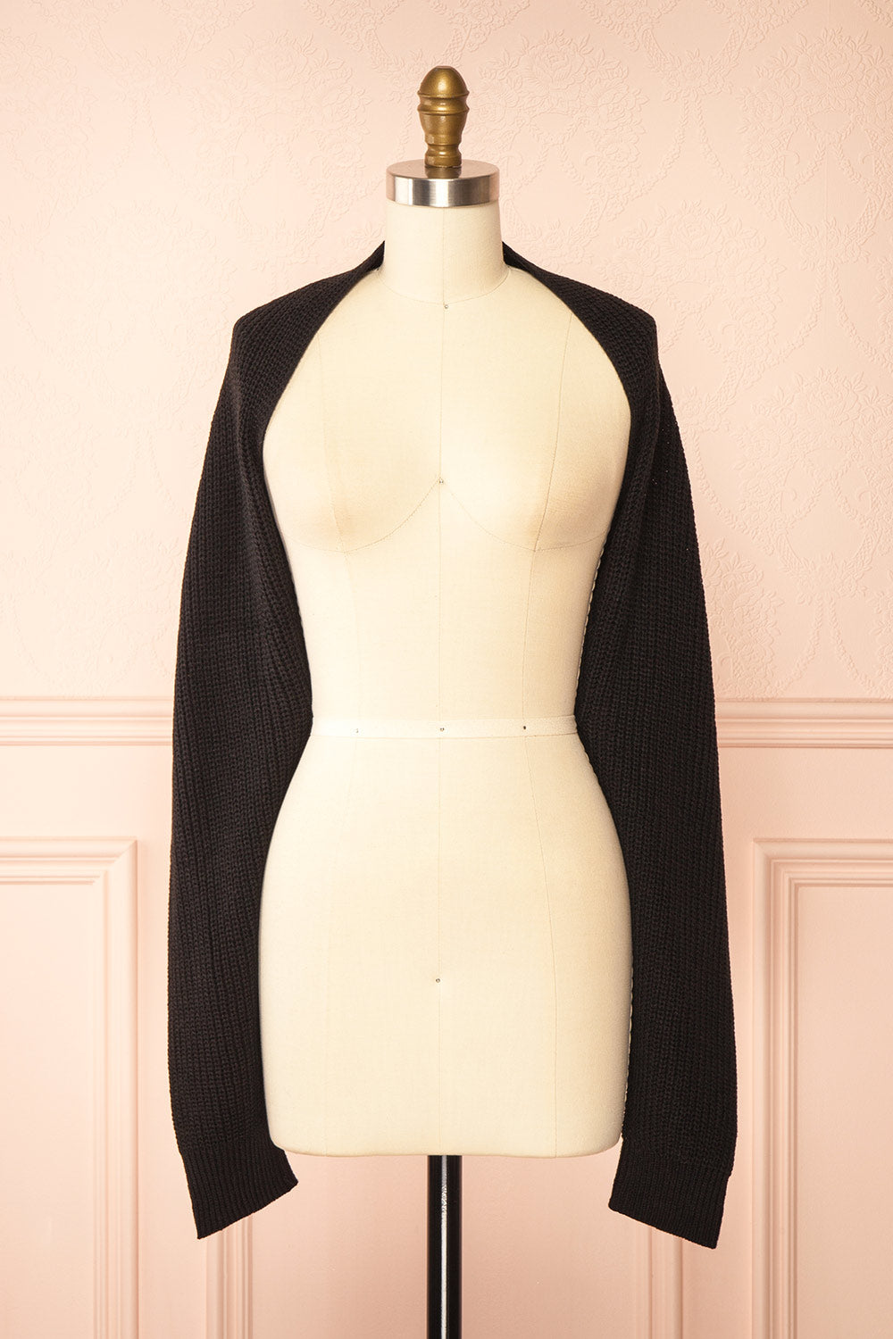 Vedia Black Knitted Bolero | Boutique 1861 front view