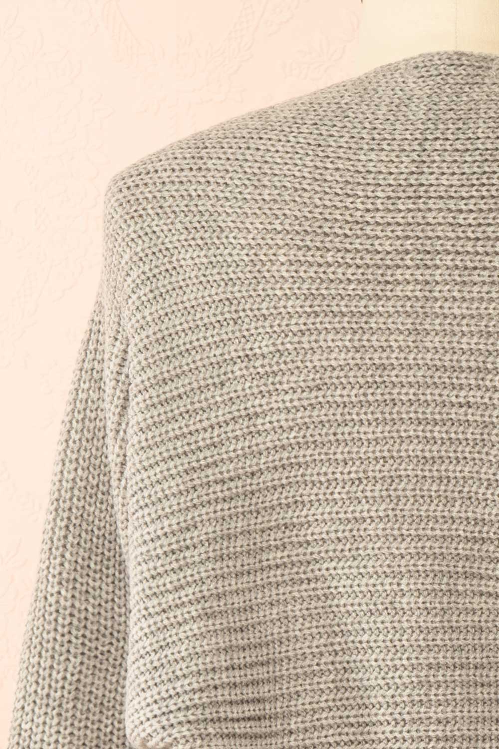 Vedia Grey Knitted Bolero | Boutique 1861 back
