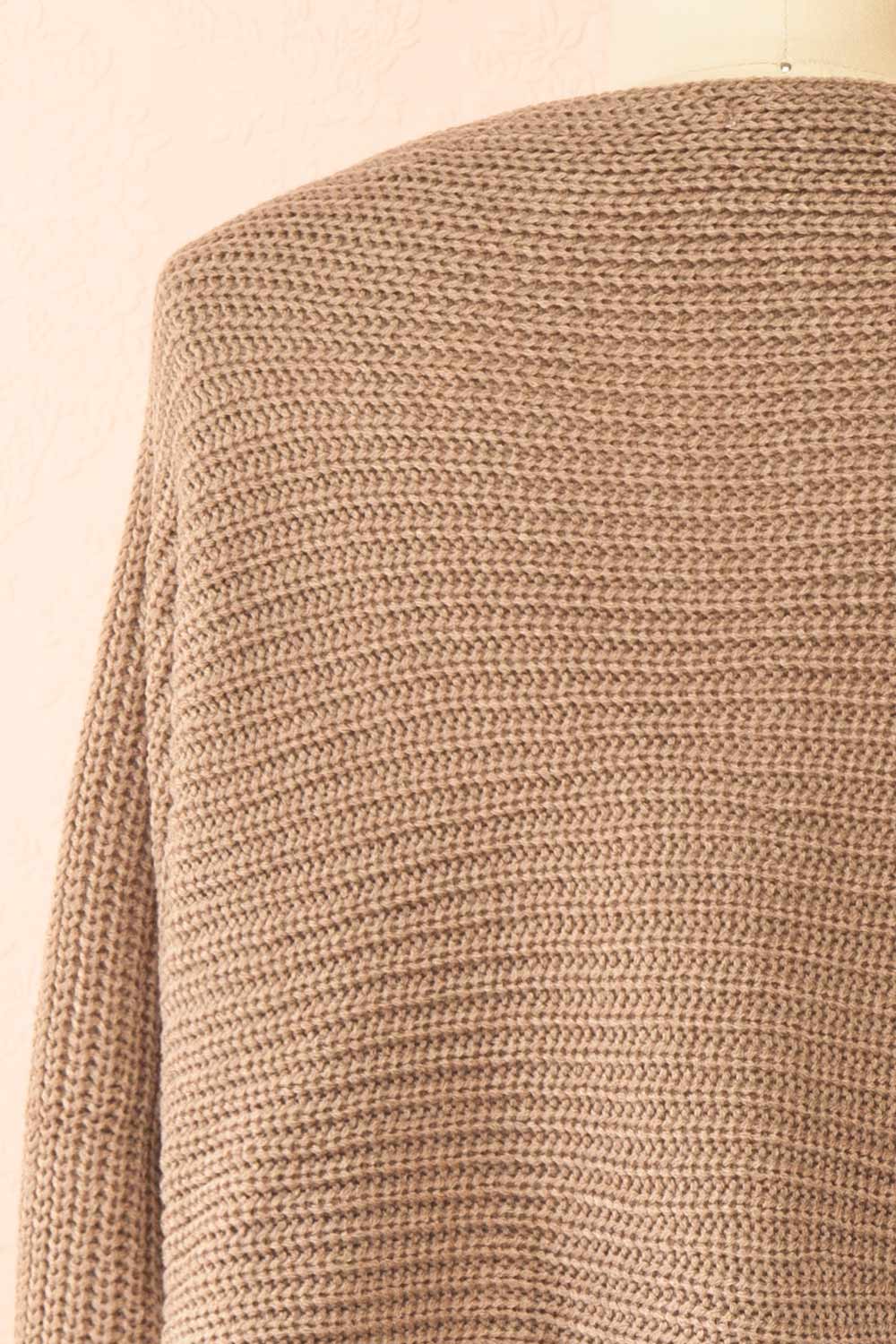 Vedia Taupe Knitted Bolero | Boutique 1861 back