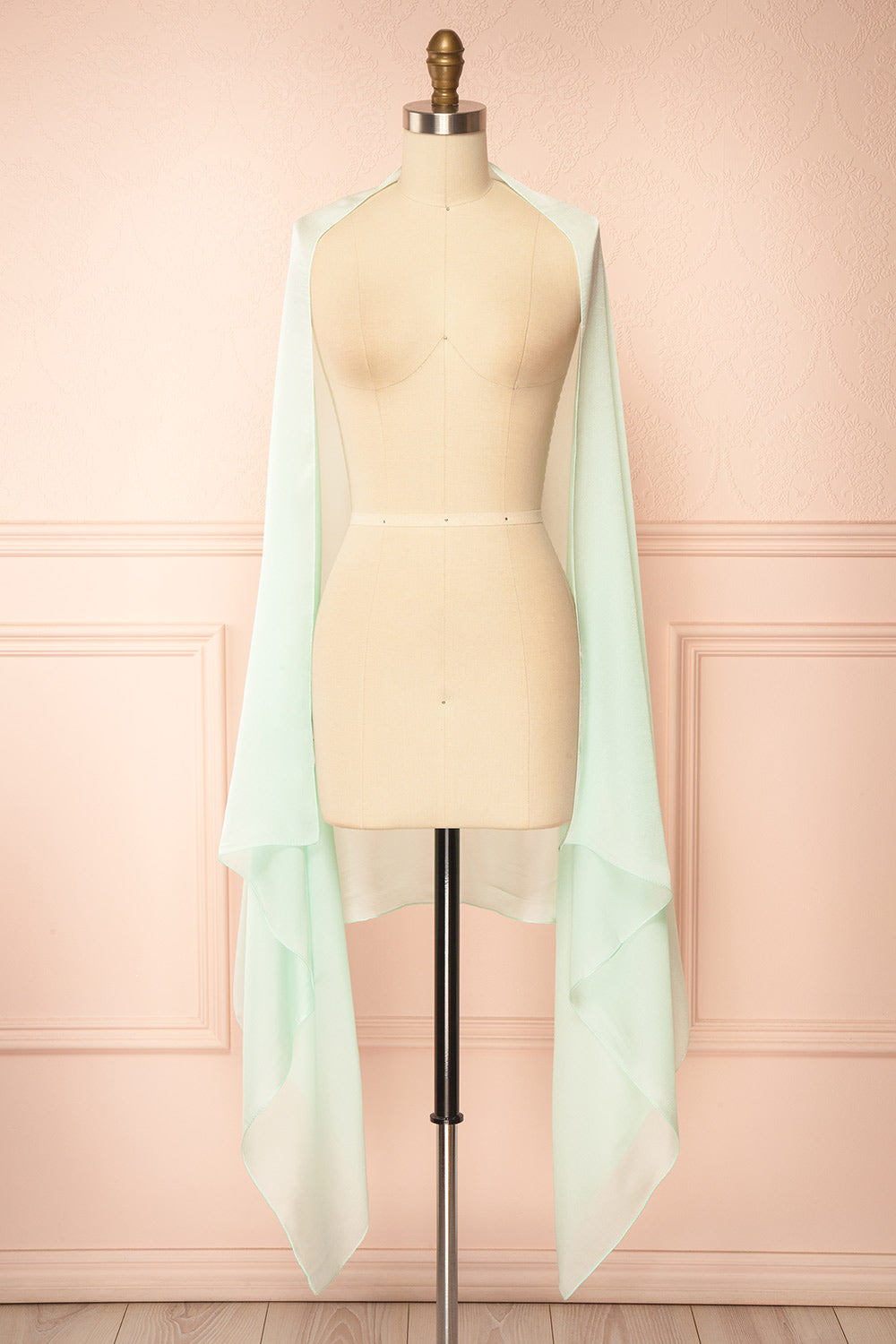 Velora Teal Silky Shawl | Boutique 1861 view