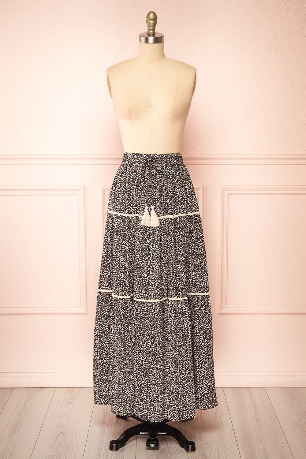 Veriana Floral Tiered Midi Skirt Boutique 1861