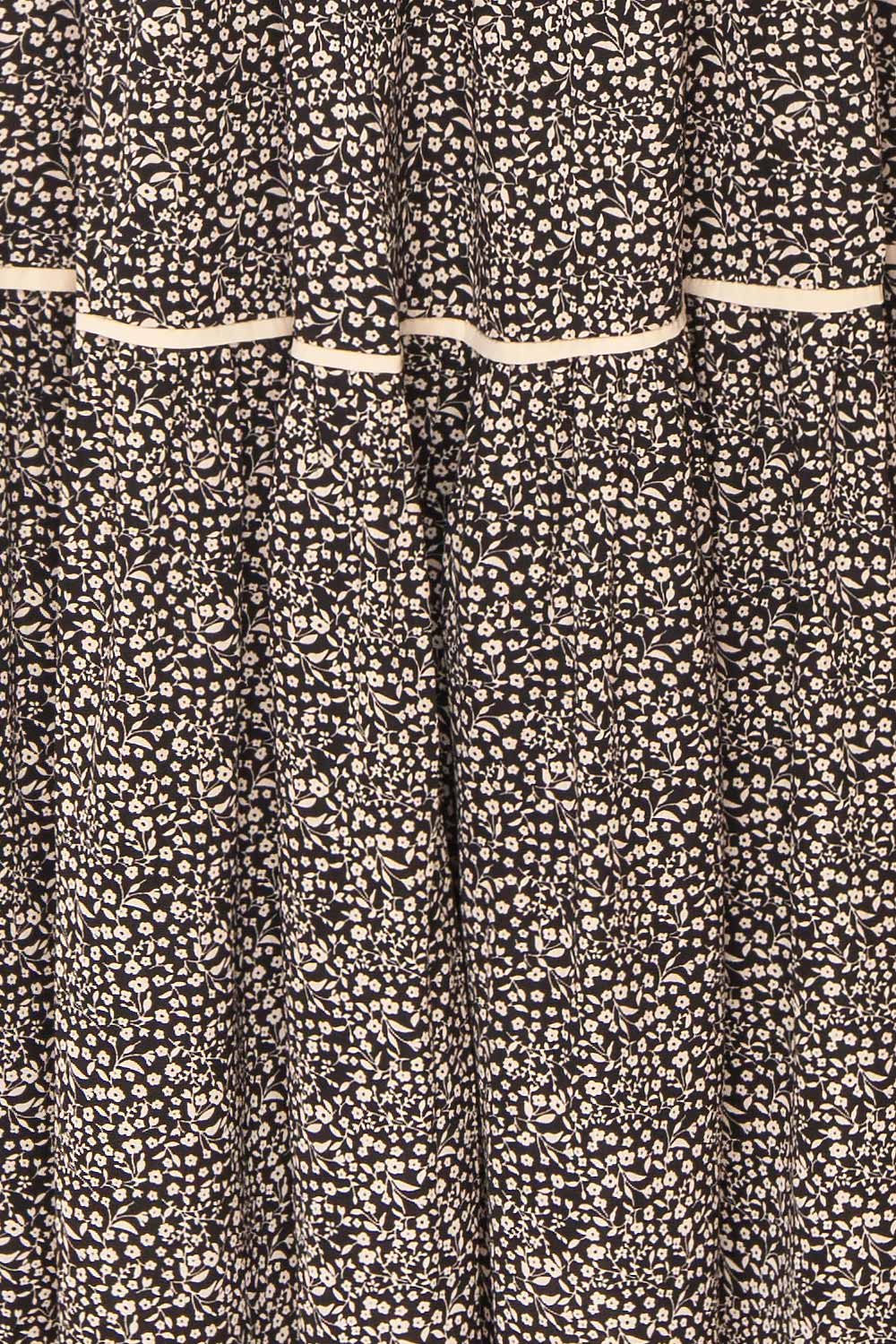 Veriana Floral Tiered Midi Skirt | Boutique 1861 texture