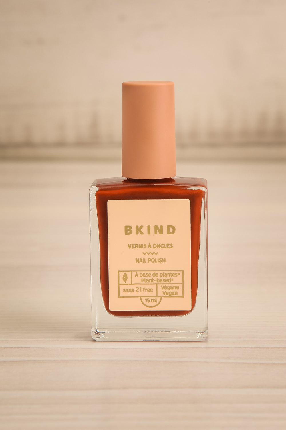 Britney Glittery Pink Nail Polish by BKIND | Maison garçonne