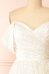 Vestra Ivory Glittery Midi A-Line Dress | Boutique 1861 front