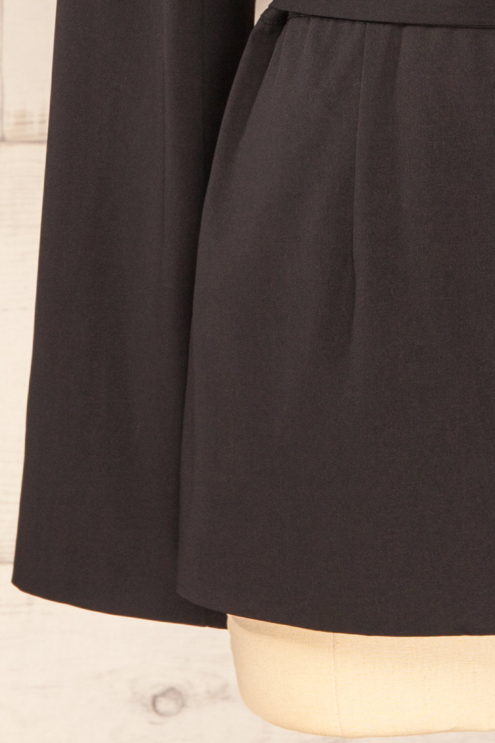 Vientiane Black Belted Blazer | La petite garçonne bottom