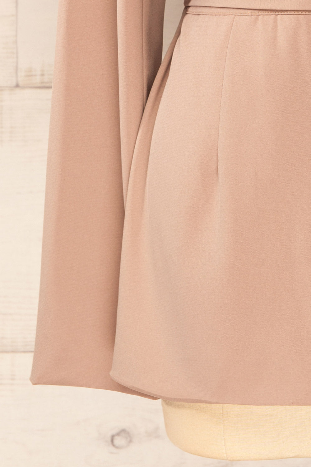 Vientiane Taupe Belted Blazer | La petite garçonne bottom