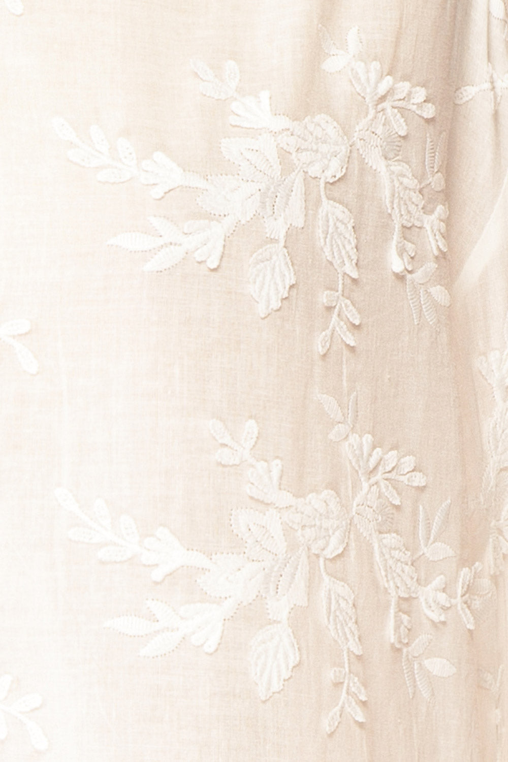 Vikka White Gauze Top w/ Appliqués | La petite garçonne fabric