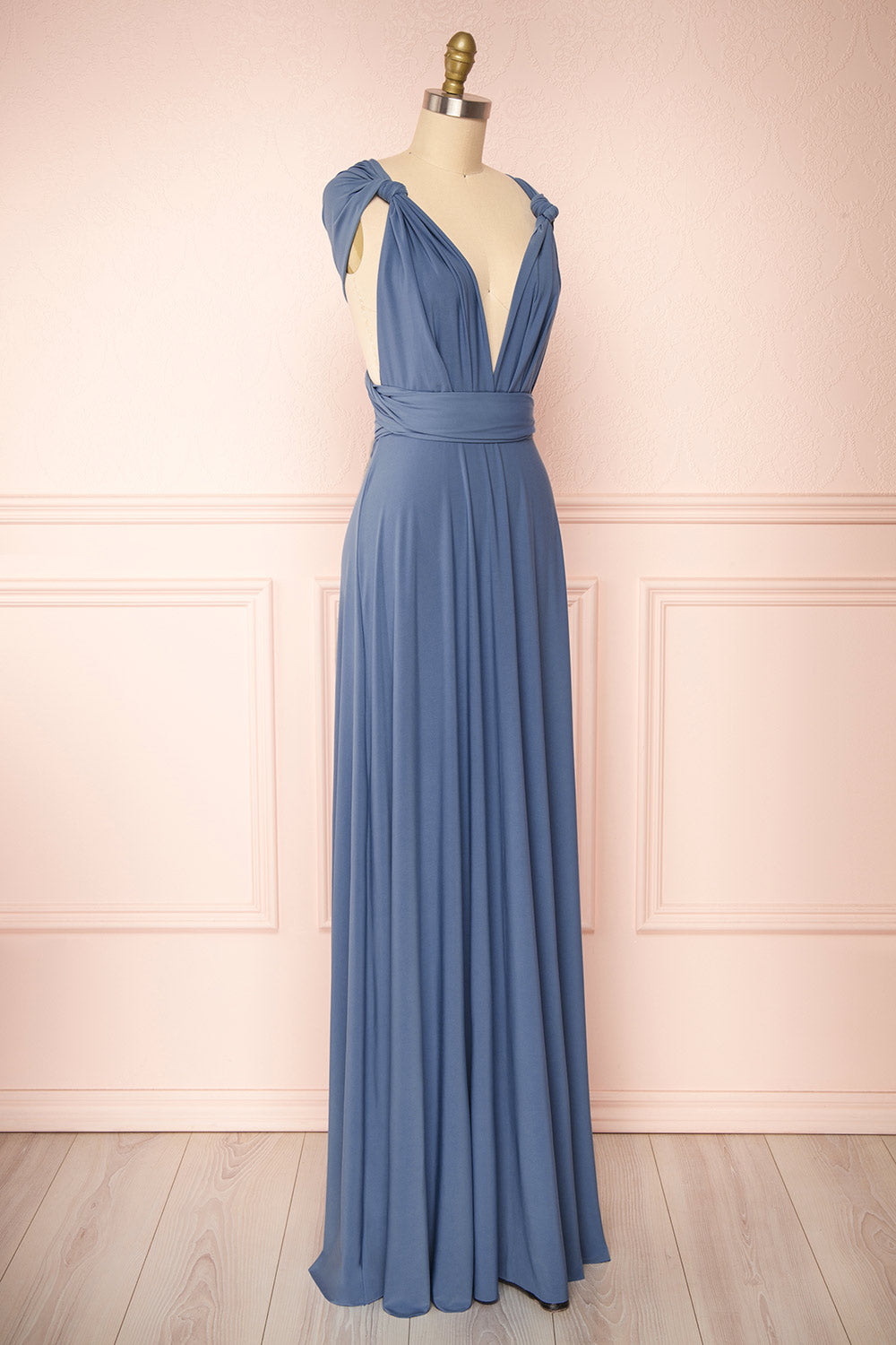 Violaine Blue | Convertible Maxi Dress