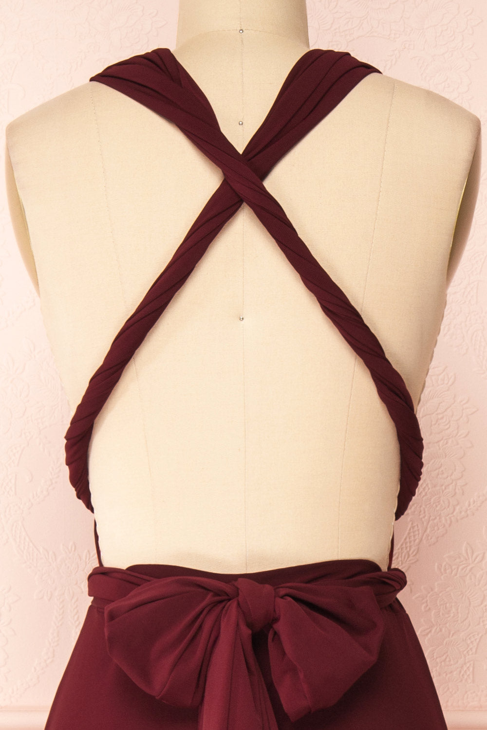 Violaine Burgundy | Convertible Maxi Dress