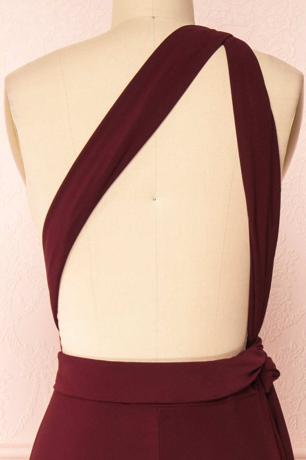 Violaine Burgundy | Convertible Maxi Dress