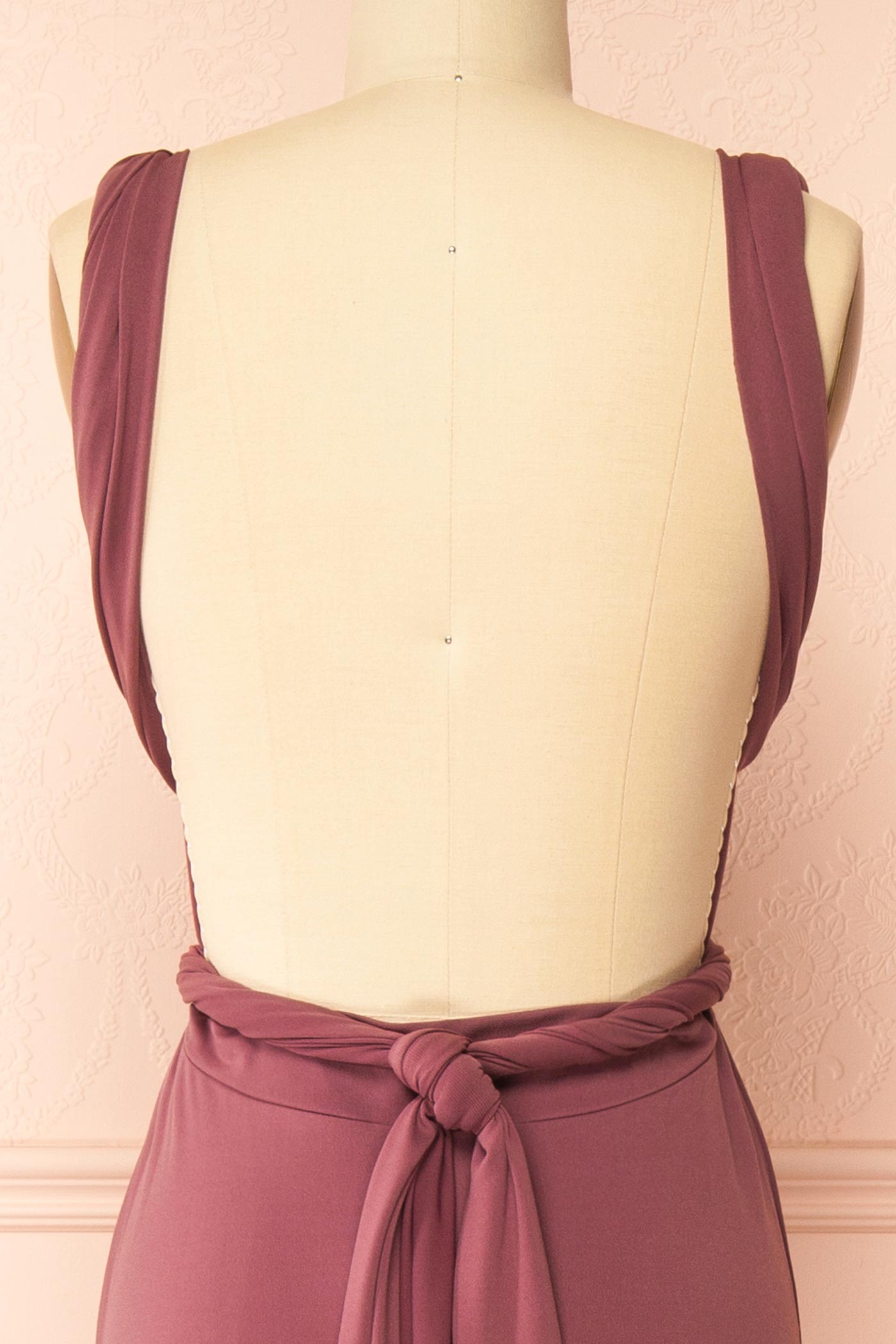 Violaine Mauve Foncé | Robe Longue Convertible