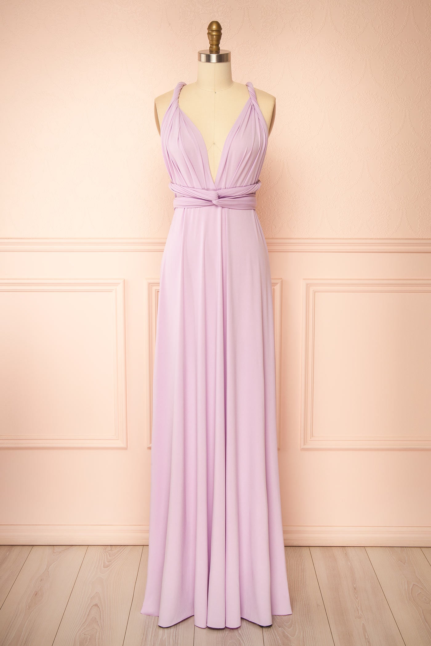 Violaine Lilas | Robe Longue Convertible