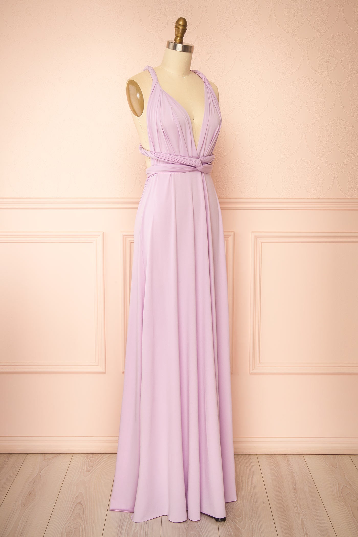 Violaine Lilas | Robe Longue Convertible