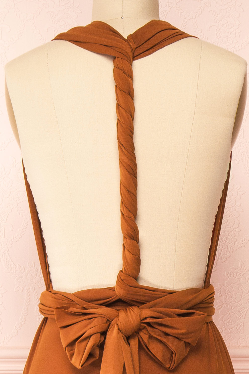 Violaine Rust Convertible Maxi Dress | Boutique 1861 back