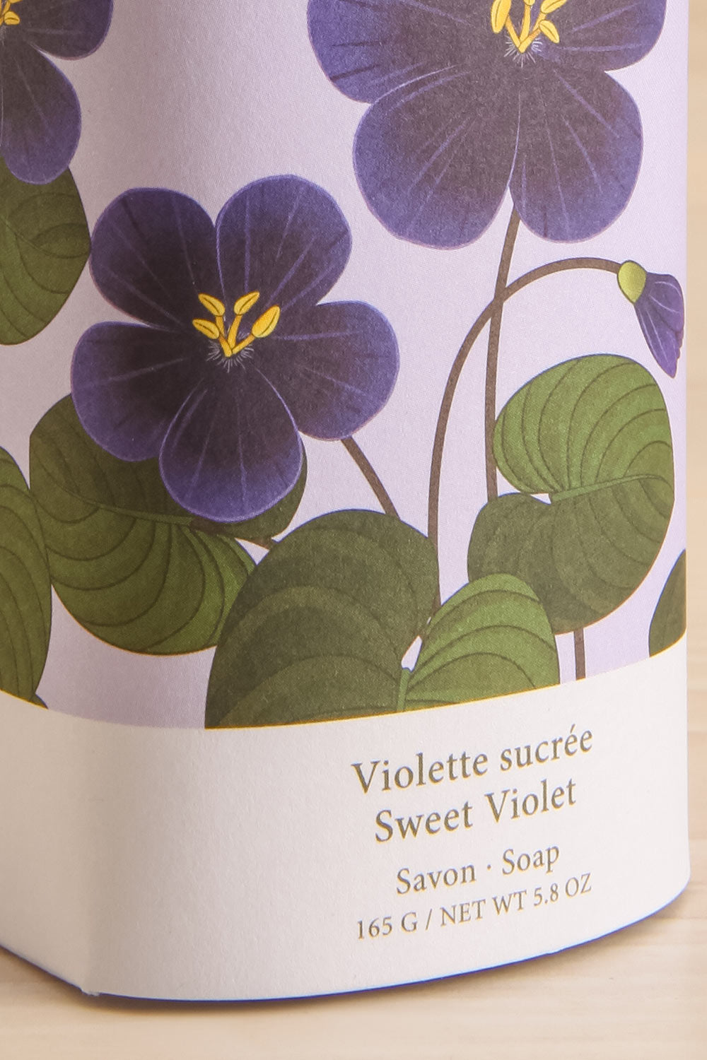 Sweet Violet Soap by Theorie Botanique | Maison garçonne box close-up