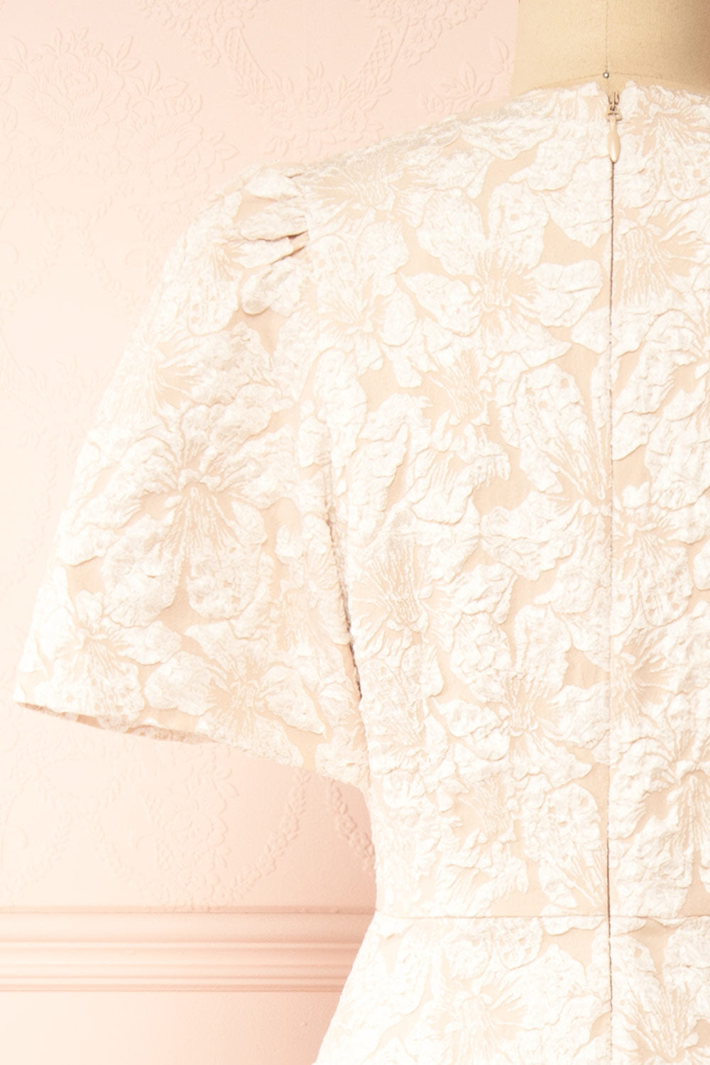 Viviana Floral Midi Dress w/ Bows | Boudoir 1861 back