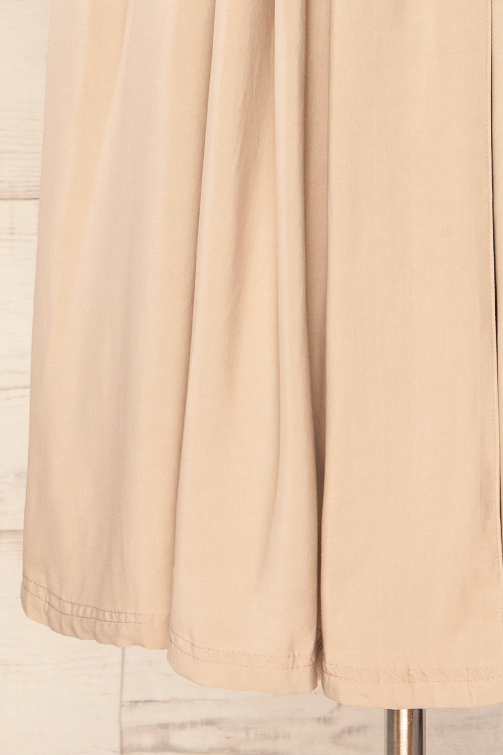 Waverly Beige Double-Breasted Dress w/ Tie Belt | La petite garçonne bottom