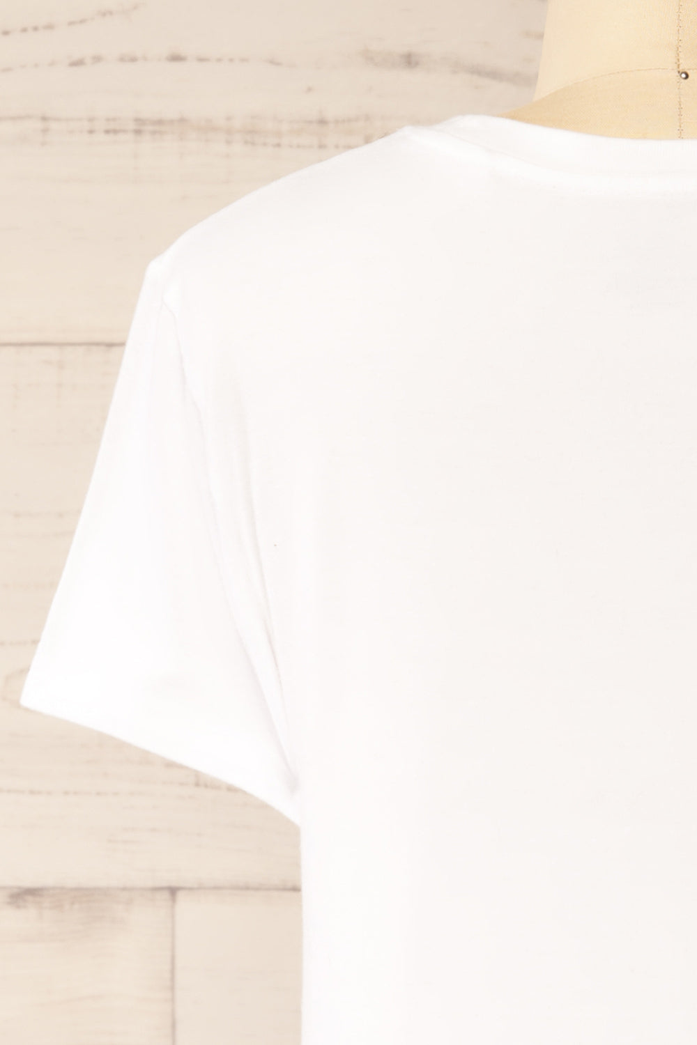 Welby White Cotton T-Shirt | La petite garçonne back