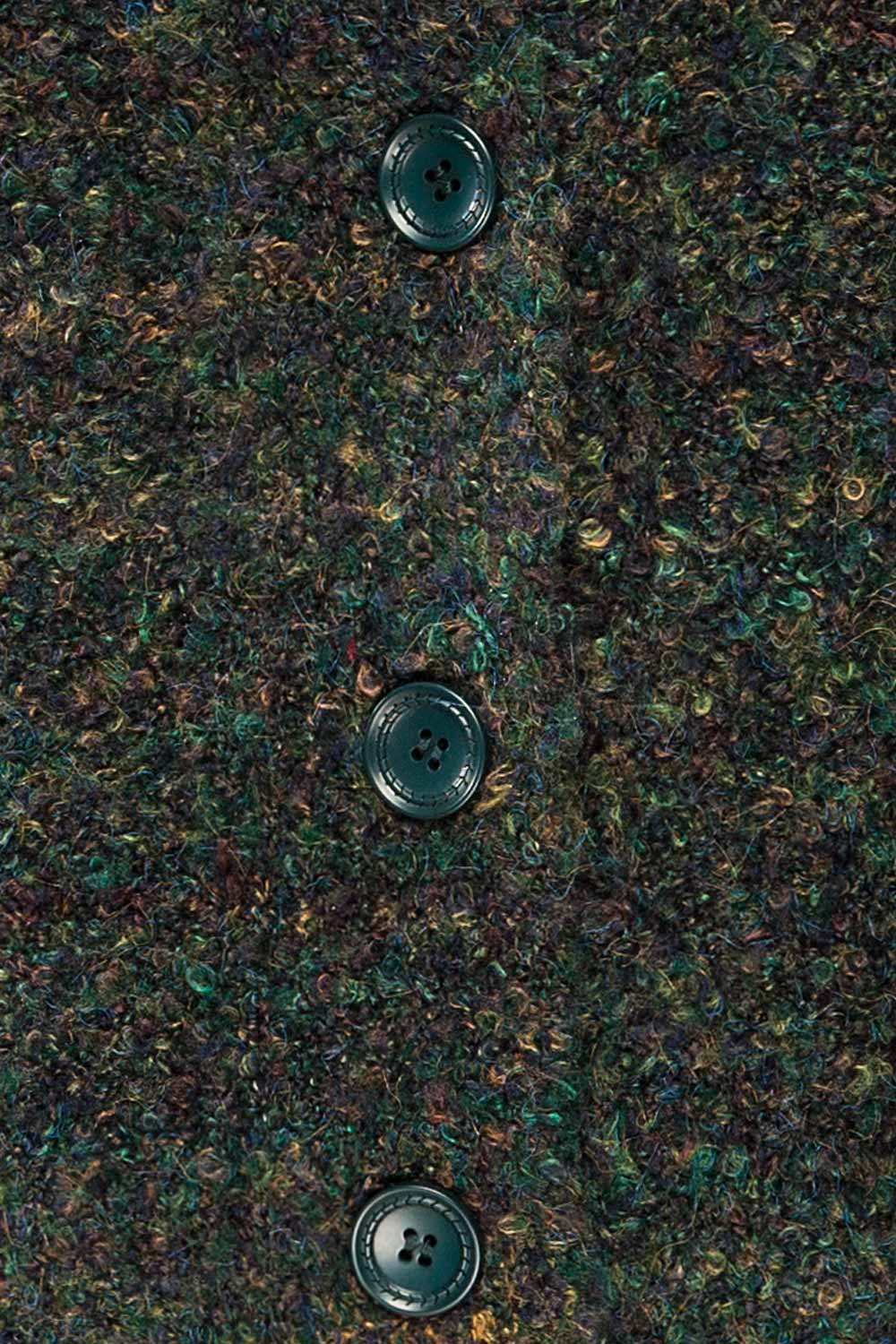 Welp Green Soft Knit Cardigan | La petite garçonne fabric