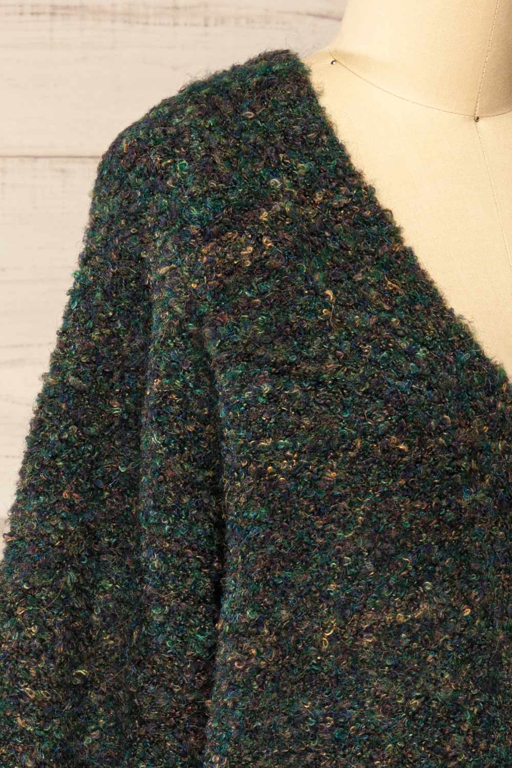 Welp Green Soft Knit Cardigan | La petite garçonne side