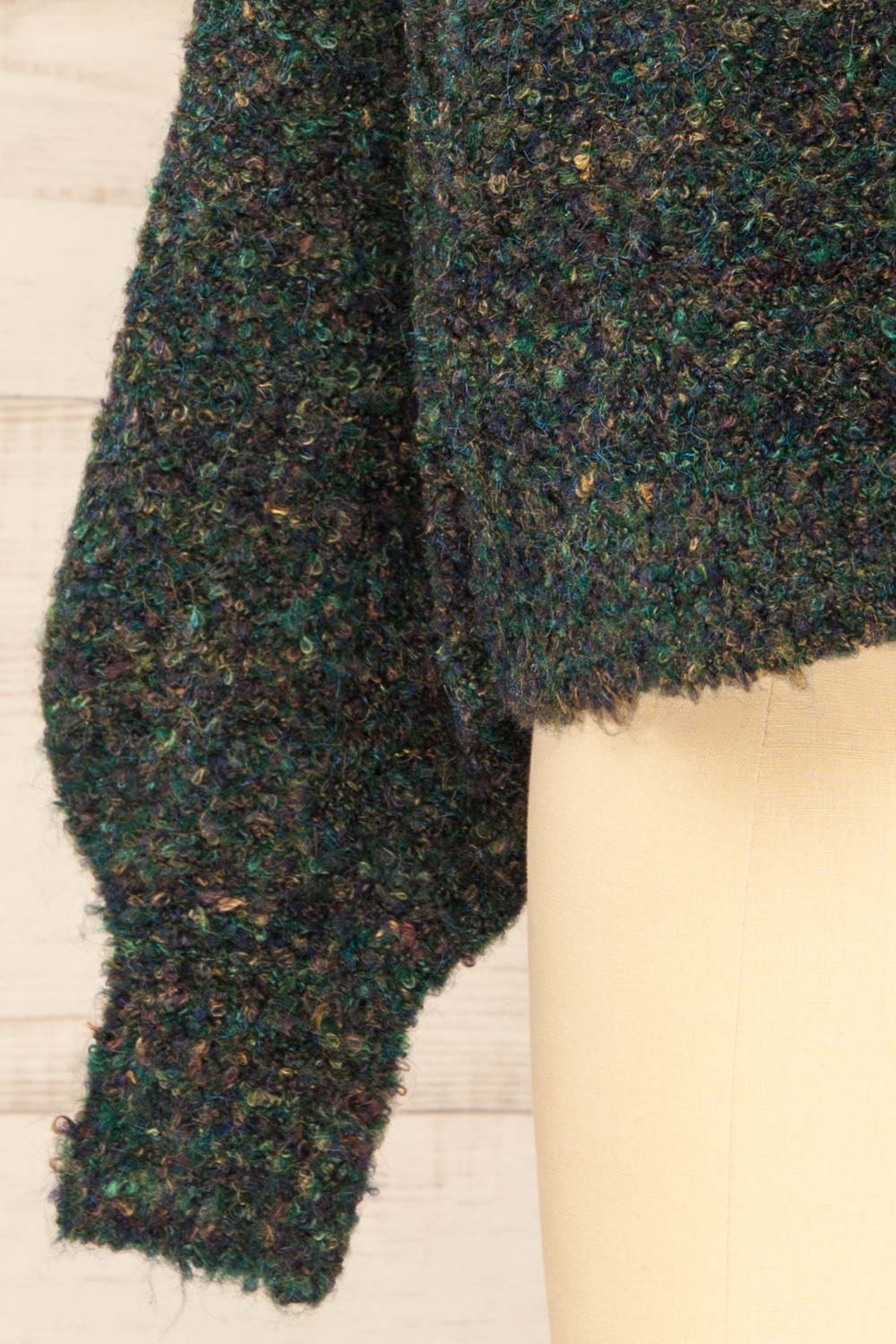 Welp Green Soft Knit Cardigan | La petite garçonne sleeve