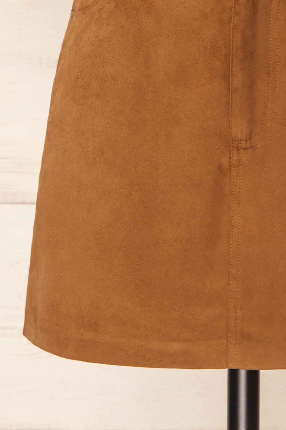 Wichita Short Brown Faux Suede Skirt | La petite garçonne bottom