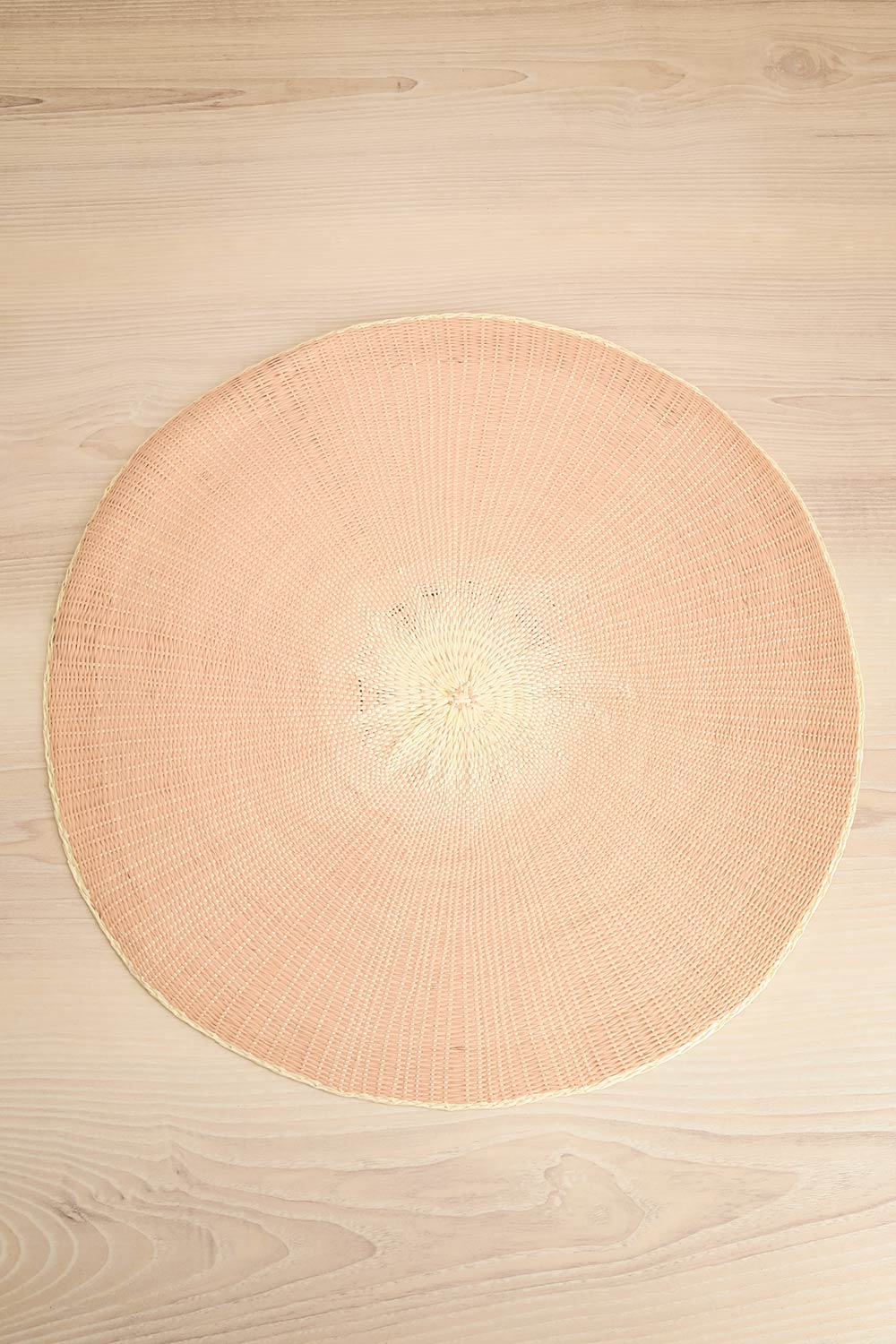 Wylla Pink Woven Placement Mat | Maison garçonne view