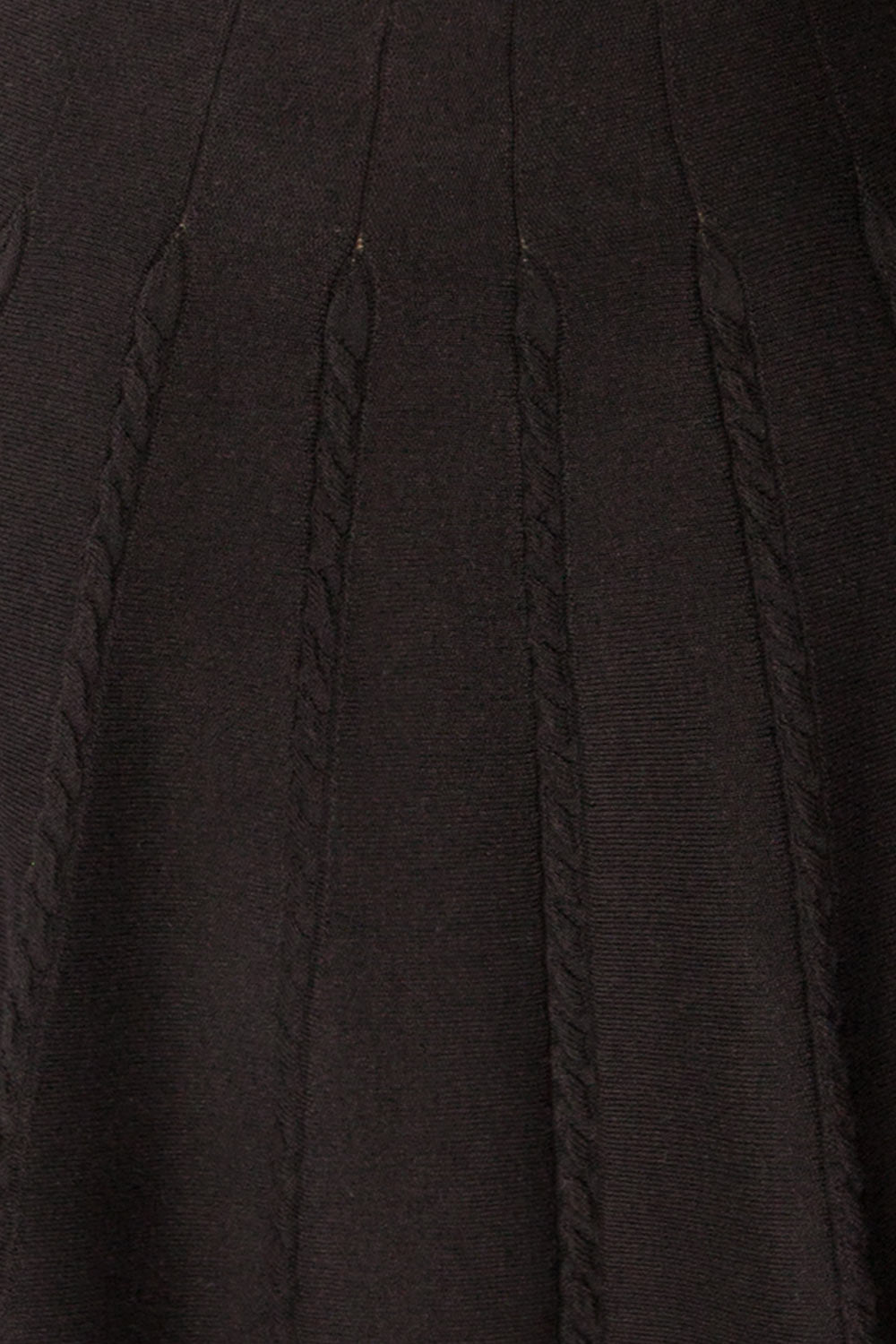 Yakima Black High-Waisted A-Line Skirt | La petite garçonne fabric