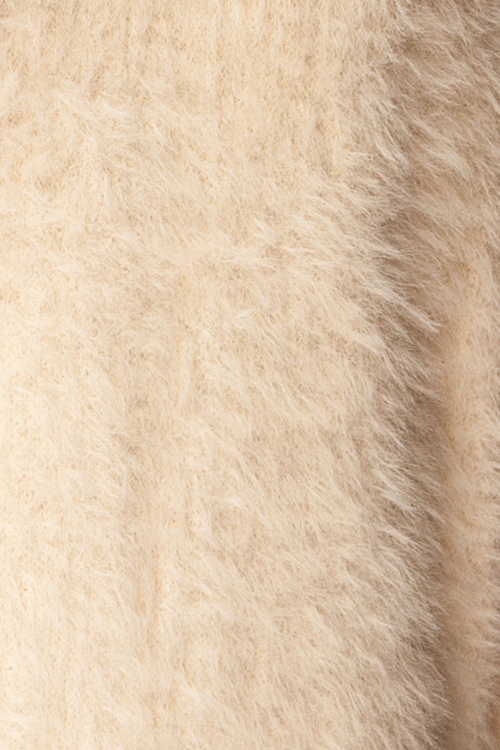 Yanam Fuzzy Ivory Sweater | La petite garçonne fabric