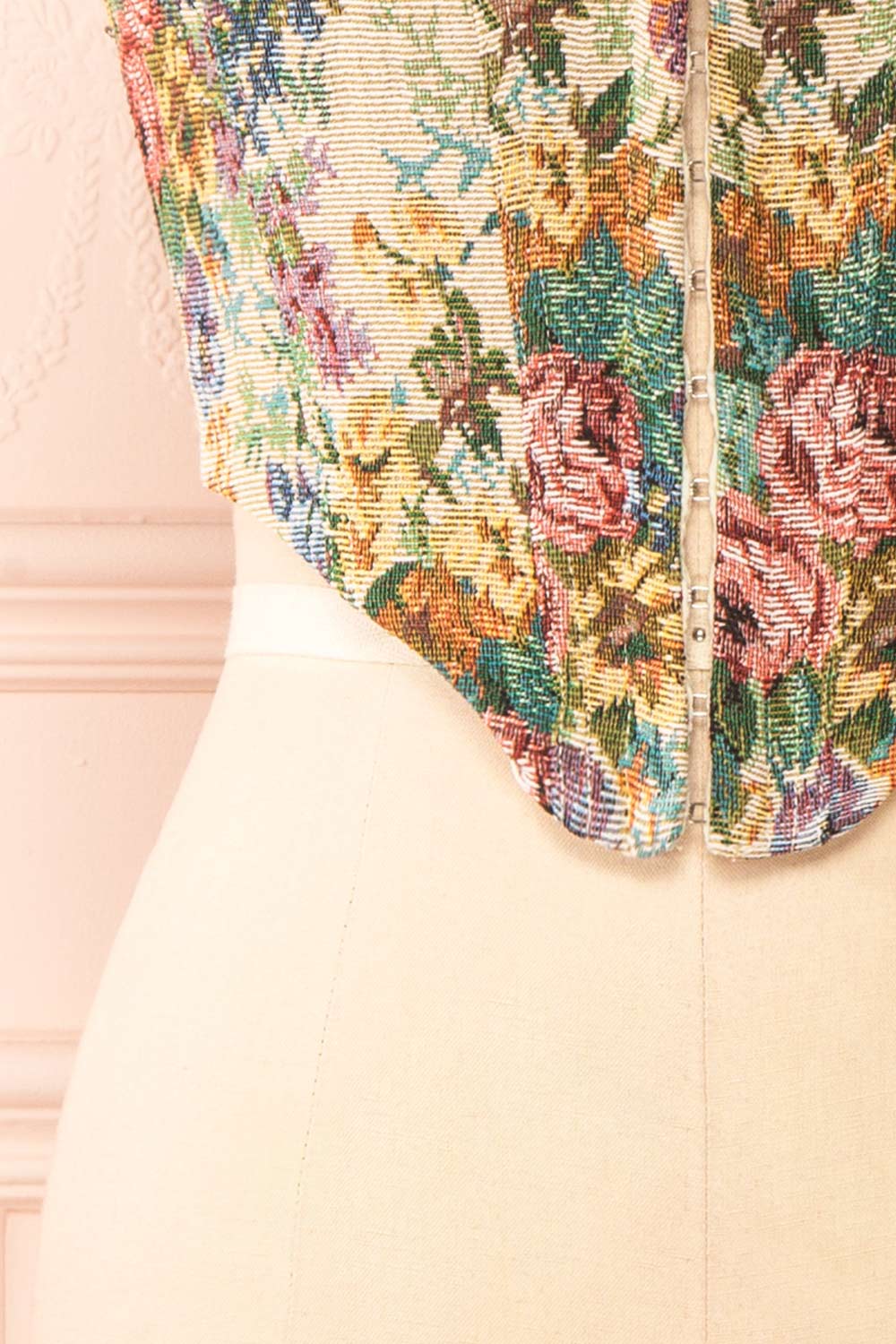 Yanga Cropped Floral Corset Top | Boutique 1861 bottom